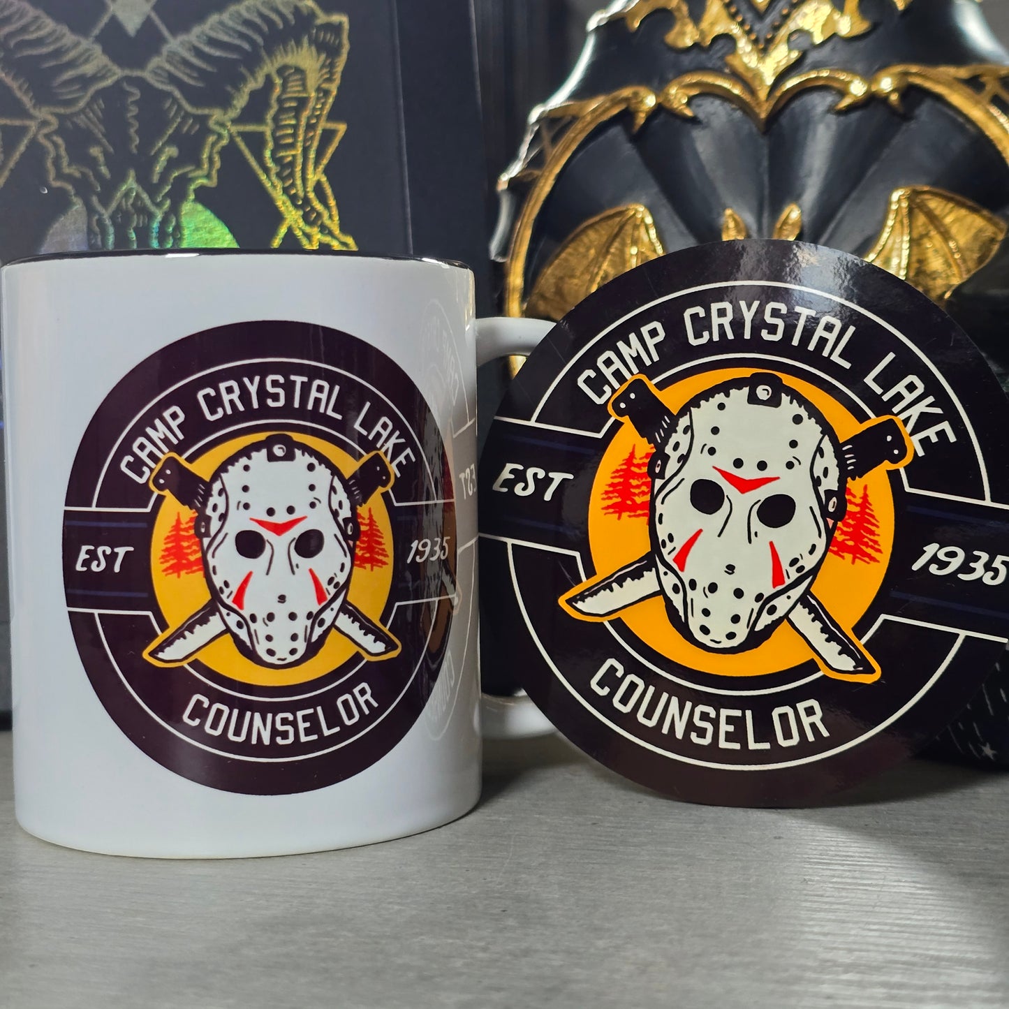 Jason Voorhees |Friday 13th Film | Horror Fans | Mug & Coaster set 11 oz Mug