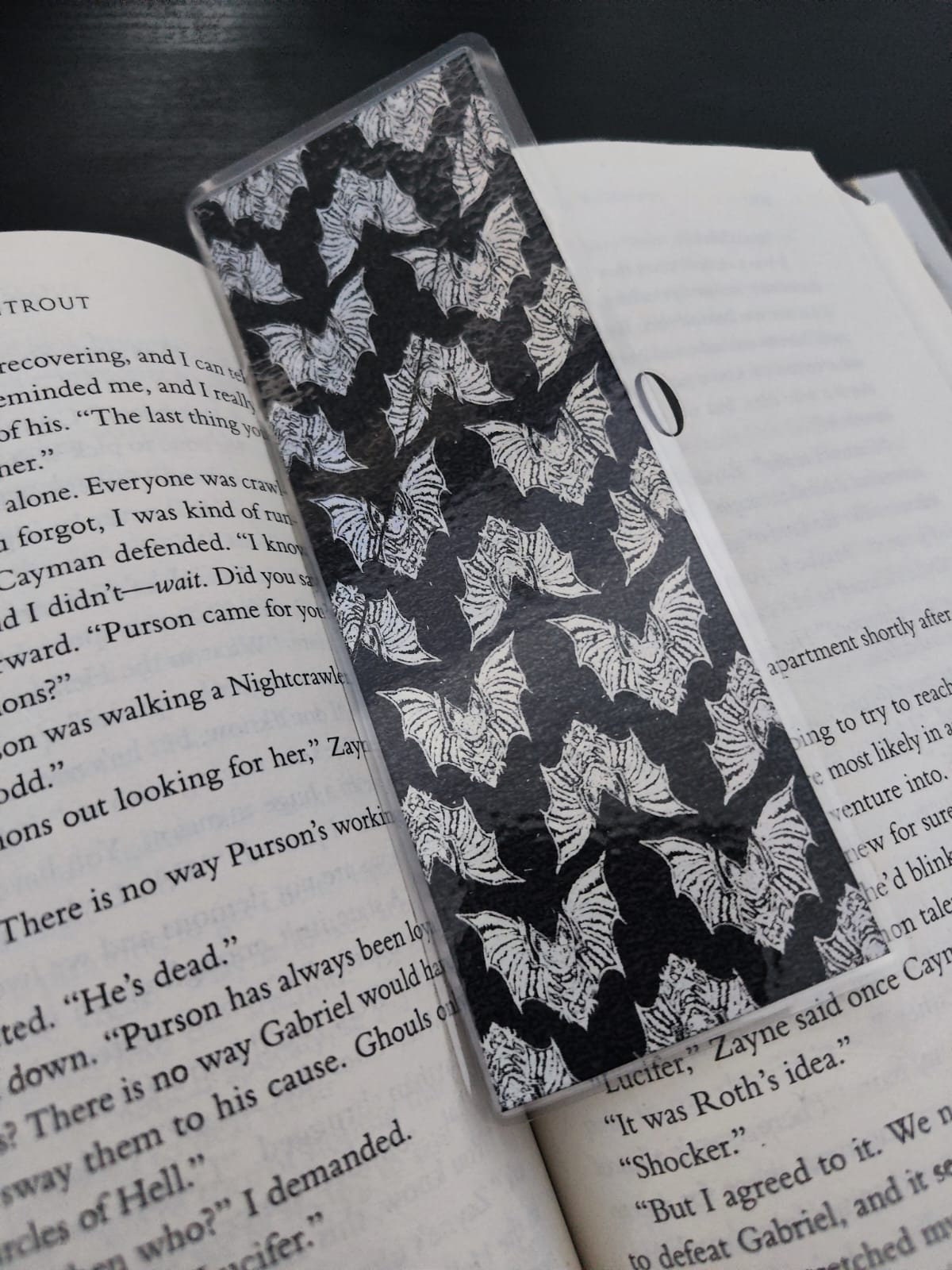 4 Pack - Gothic  Design Bookmarks Handmade| Gothic Book worm gift- Book lover- Pretty Stationery