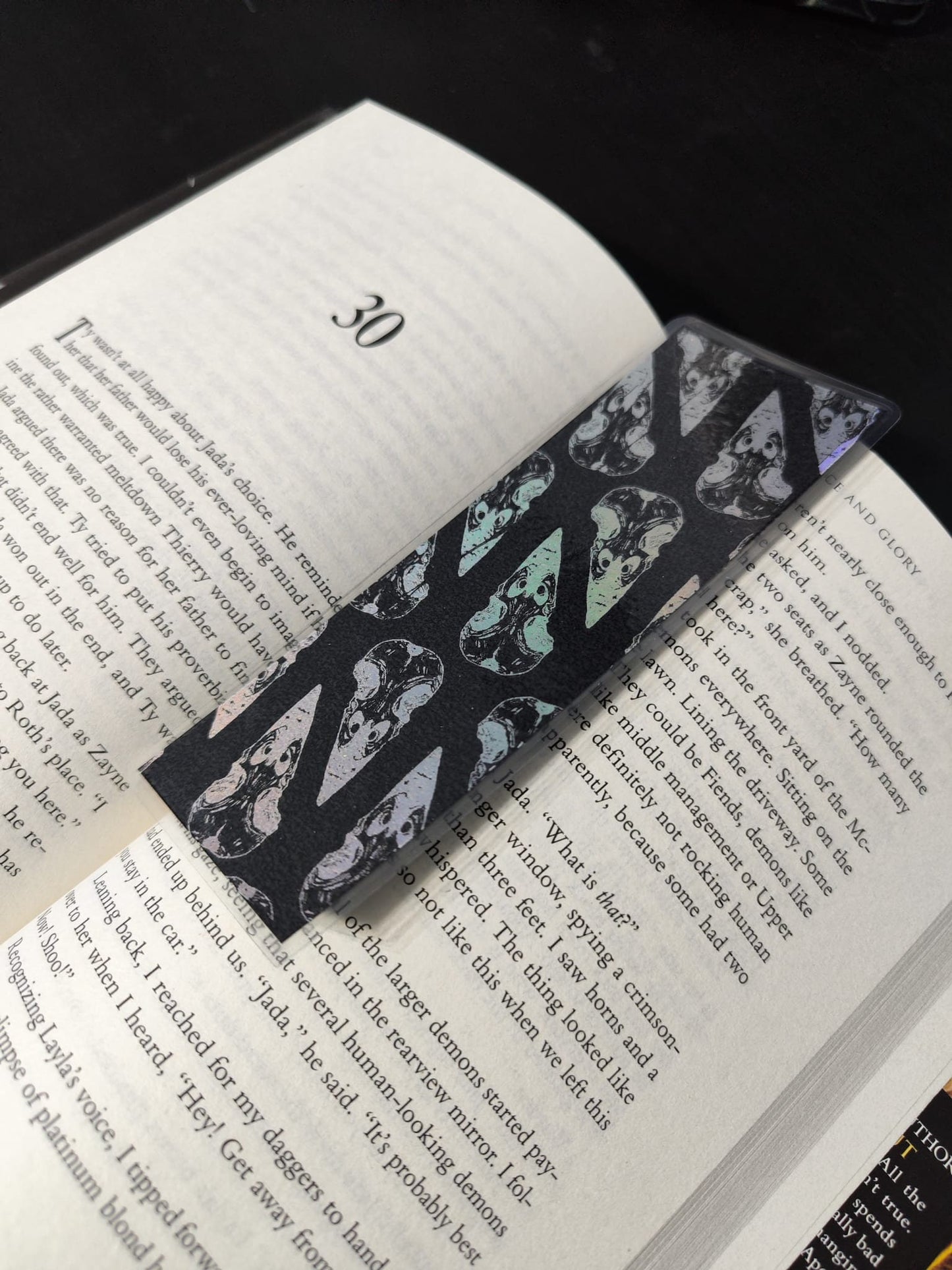 4 Pack - Gothic  Design Bookmarks Handmade| Gothic Book worm gift- Book lover- Pretty Stationery