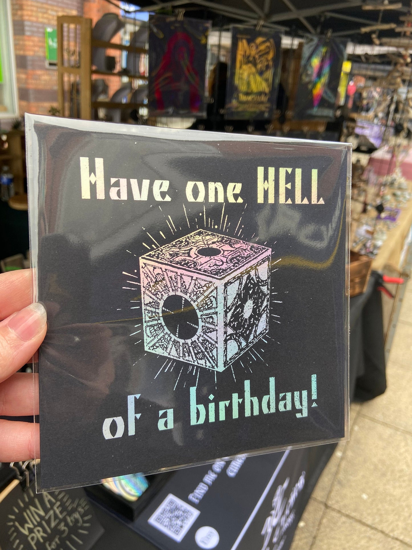 Horror Themed Cards Foiled- Hellraiser | Have one HELL of a Birthday