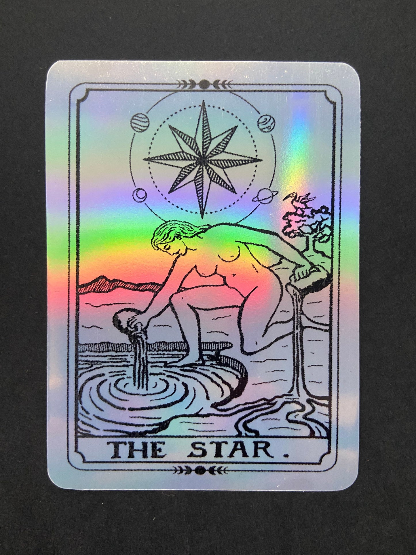 Tarot Holographic Sticker 4 Pack | Tarot Reading | Witchy Divination |