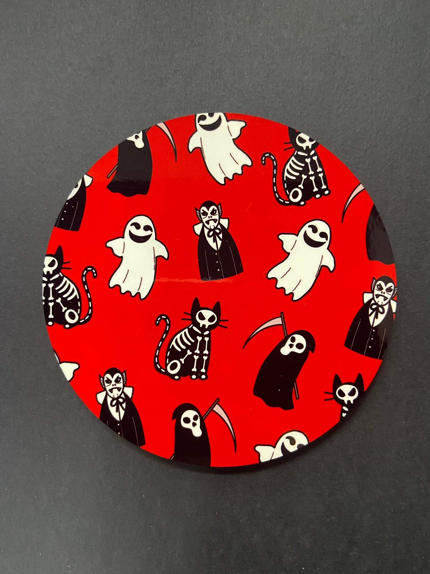 Spooky Mousepad | Ghosts, Vampires, Grim Reaper, Cats