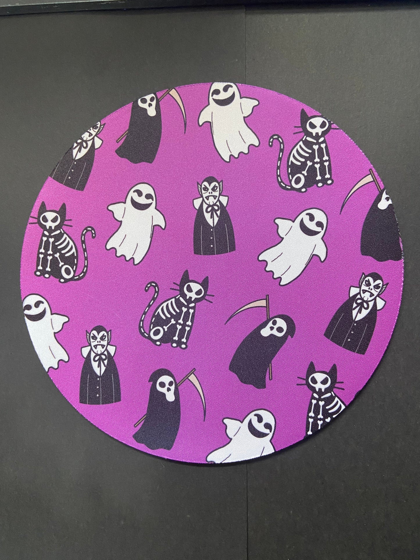 Spooky Mousepad | Ghosts, Vampires, Grim Reaper, Cats