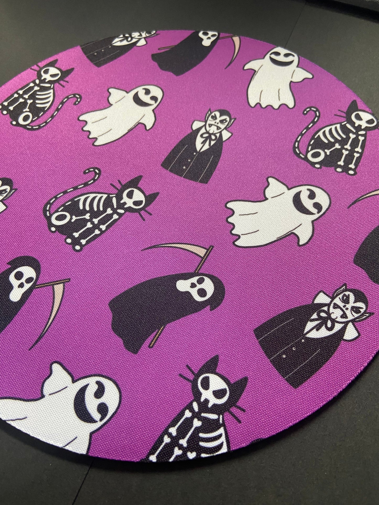 Spooky Mousepad | Ghosts, Vampires, Grim Reaper, Cats