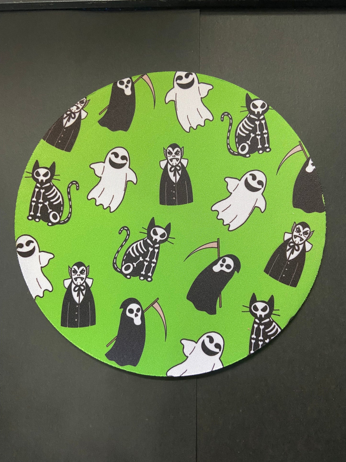 Spooky Mousepad | Ghosts, Vampires, Grim Reaper, Cats